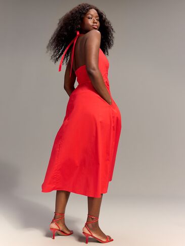 Old Navy Old Navy x Christopher John Rogers Halter Drop-Waist Dress - Red Aloud in Saudi Arabia
