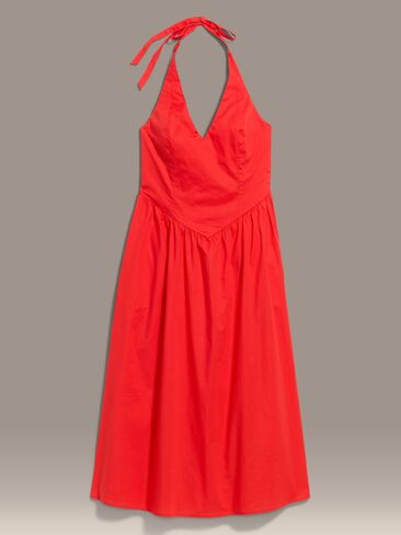 Old Navy Old Navy x Christopher John Rogers Halter Drop-Waist Dress - Red Aloud in Saudi Arabia
