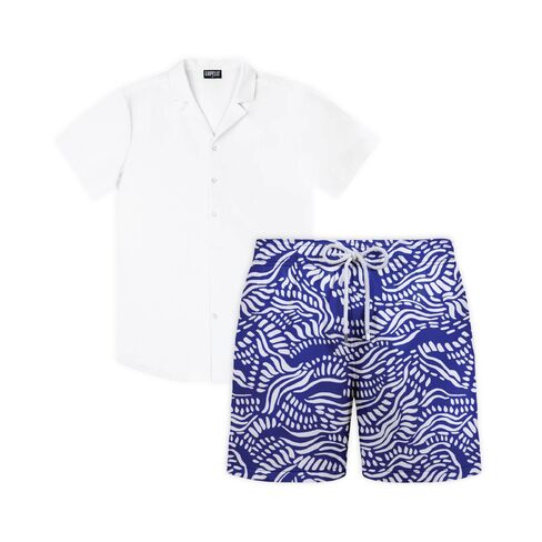 Capelle Miami Harbor Frost - Men's Matching Resort Set in Kuwait