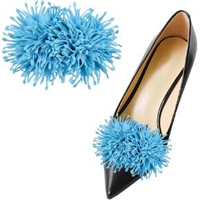 2Pcs 3D Flower Shoe Clips Unique Burned Edge Shoe Embellishment Detachable High Heels Shoe Buckle for DIY Accessories