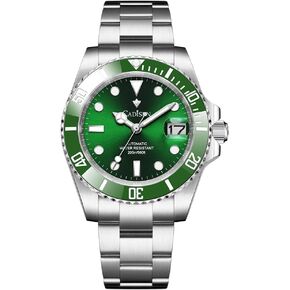 CADISEN Men’s Automatic Watch Mechanical Watch GMT Stainless Steel Band Waterproof Casual Watches for Men