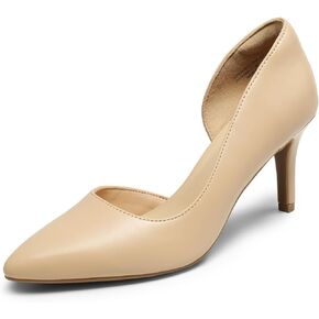DREAM PAIRS Women's Dress High Heels Pumps Closed Pointed Toe Stiletto D'Orsay Shoes for Wedding Party