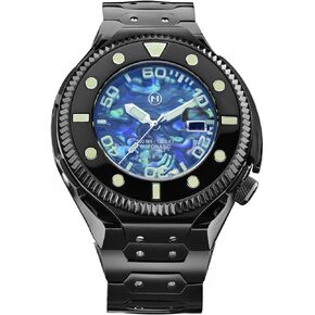 Atlantean- Swiss Made Automatic Dive Watches for Men, 300m Water Resistant, Date Calendar, Sapphire Crystal, Super-LumiNova, Stainless Steel Band, 50.5mm Watches
