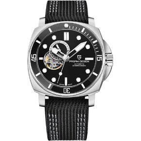 RollsTimi Pagani Design- Automatic Men's Watch, Casual Stainless Steel Bracelet with Stylish Sapphire Crystal, Nylon Strap NH39, PD1736