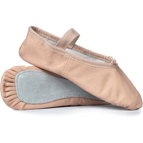 Theatricals Girls Beginner Leather Full Sole Ballet Shoes