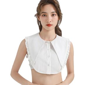 EVGVAT Fake Collar Lady's Detachable Dickey Collar Blouse Half Shirts False Collar
