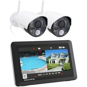 CasaCam Wireless Security Camera Air, 7 inch Monitor, 2 720p Cams, No Fees in Kuwait