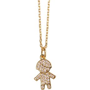 18K Gold Plated Necklace for Women, Personalized Necklace, Personalized Children Charms, Boy and Girl Charm, Custom Necklace, Mom Necklace, Women Trendy, Dainty Jewelry in Saudi Arabia