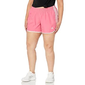 adidas Women's Plus Size Marathon 20 Shorts, Pink Fusion, 3X