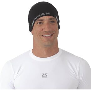 Zensah Unisex Adult Skull Cap Beanie, Black, One Size