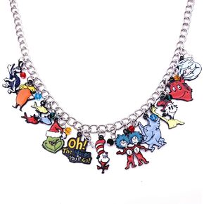DreamWater Dr Seus Grich Stole Charm Necklace Gifts for Girl Woman