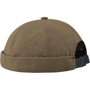 Lightweight Docker Hat Brimless Hats Quick Dry Beanie Skull Cap Water Resistant Rolled Cuff Retro Sailor Cap