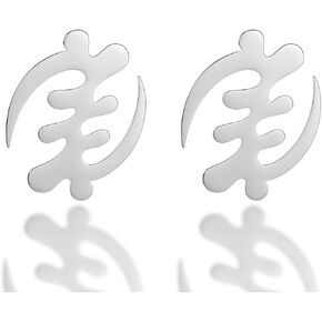 Exaggerated African Symbol in Afrcan Map Earrings Gold Color Stainless Steel Comb with Symbol Ethnic Jewelry in Kuwait