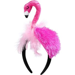 IMIKEYA Hawaii Flamingo Headband: 1pc Flamingo Headband Flamingo Costume Accessories Photography Prop Flamingo Party Decoration Holiday Headband for Tropical Carnival Party Hair Accessory