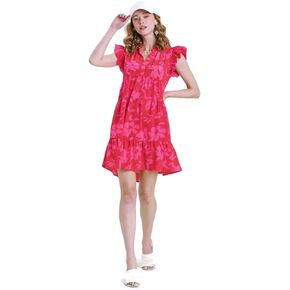 Umgee usa Floral Print Tiered Dress
