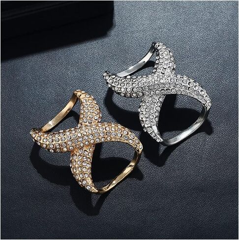 2 PCS Scarf Buckle Fashion Rhinestone Inlayed Scarf Ring Buckle Silk Scarf Clasp Clips Clothing Wrap Holder for Neckerchief Shawl in Kuwait