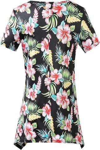 تي شيرت نسائي من SSLR مطبوع برقبة دائرية وأكمام قصيرة للنساء in Kuwait