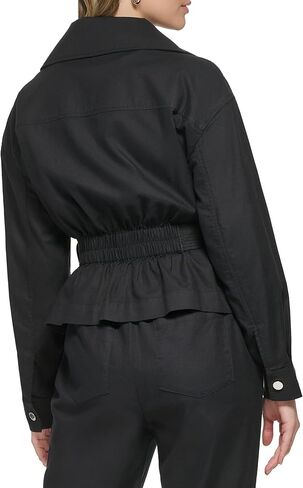 Calvin Klein Women's Pockets Casual Zip Front Belted Jacket in Saudi Arabia