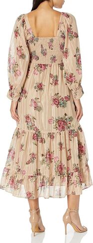 Angie Women's Long Sleeve Twist Front Keyhole Maxi Dress in Saudi Arabia