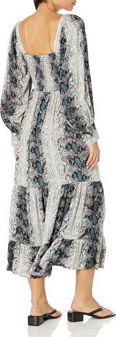 Angie Women's Long Sleeve Twist Front Keyhole Maxi Dress in Saudi Arabia