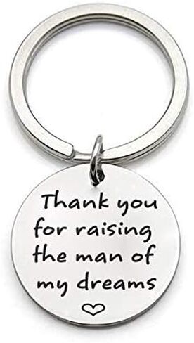 ShiQiao Spl Mother in Law Gifts, Thank You for Raising The Man of My Dreams Keychain Birthday Christmas Gifts for Mother Father of The Groom in Saudi Arabia