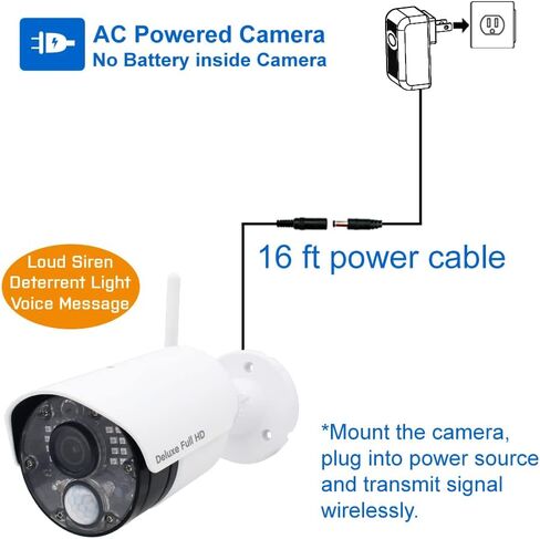 CasaCam Wireless Security Camera Air, 7 inch Monitor, 2 720p Cams, No Fees in Kuwait