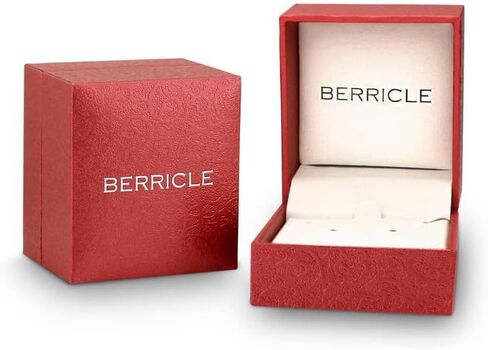 BERRICLE Sterling Silver Solitaire Canary Yellow Cushion Cut Cubic Zirconia CZ Statement Anniversary Leverback Dangle Drop Earrings for Women, Rhodium Plated 18 Carat in Saudi Arabia