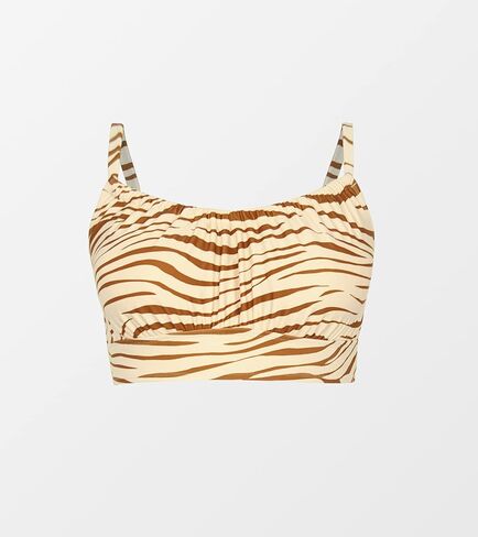 CUPSHE Women Plus Size Bikini Top Scoop Neck Bathing Suit Adjustable Straps Swimsuit Top Zebra Print No Bottom in Saudi Arabia