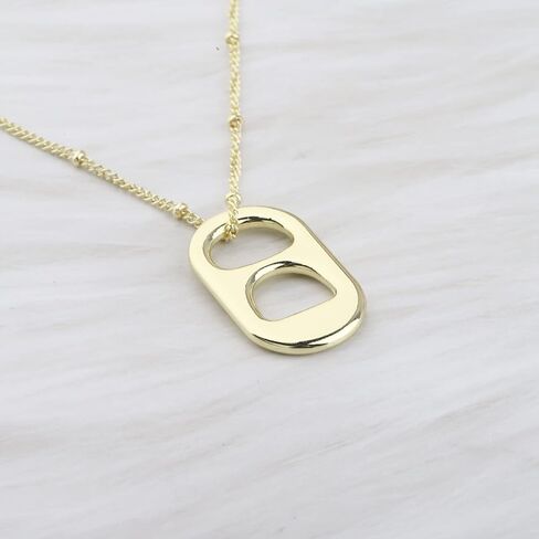 Lywjyb Birdgot TV Show Inspired Gift Soda Can Tab Necklace OBX Gift Ring Pull Necklace for Girl Sister in Saudi Arabia