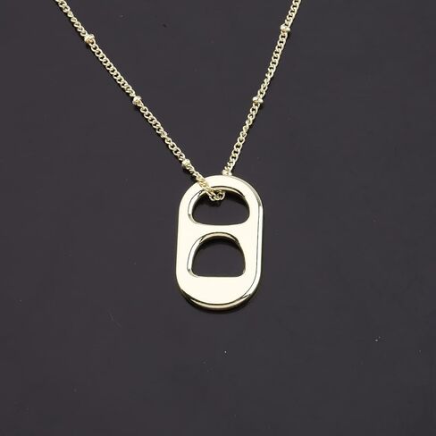 Lywjyb Birdgot TV Show Inspired Gift Soda Can Tab Necklace OBX Gift Ring Pull Necklace for Girl Sister in Saudi Arabia