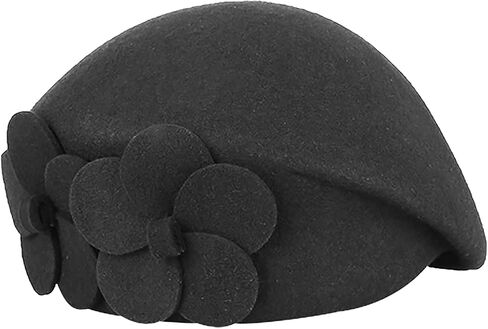 INOGIH Wool Blend French Beret Hat for Women Solid Beanie Cap Stretchable Winter Warm Beret in Saudi Arabia