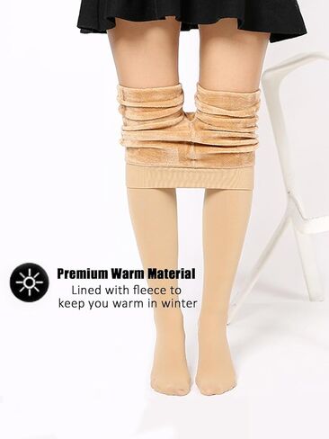 النساء الصوف اصطف الجوارب الدافئة الشتاء مبهمة جوارب طويلة الحرارية سميكة الجوارب طماق in Kuwait