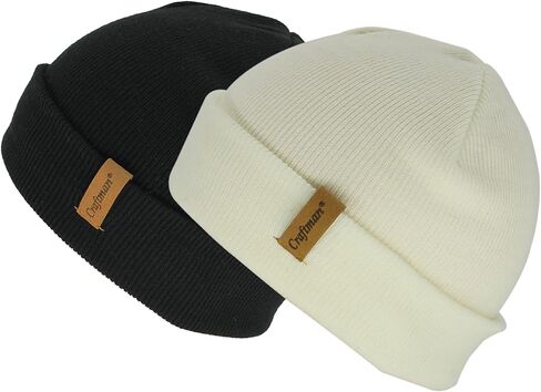 Craftman Acrylic Soft Warm Winter Daily use Outdoor Regular Beanie hat for Men and Women for Hike Travel and Fieldwork 2pack in Kuwait
