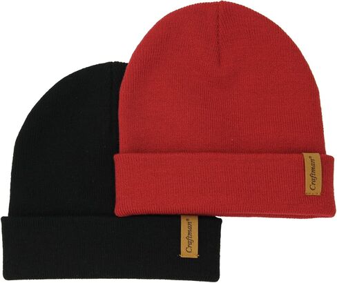 Craftman Acrylic Soft Warm Winter Daily use Outdoor Regular Beanie hat for Men and Women for Hike Travel and Fieldwork 2pack in Kuwait