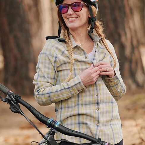 Club Ride Women's Liv'n Flannel Shirt - Stylish & Versatile Comfort for Biking and Hiking Outdoor Adventures in Saudi Arabia