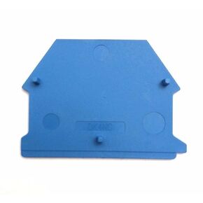Dinkle DK4NC-BL DIN Rail Terminal Block End Cover for DK2.5N-BL DK4N-BL Blue, Pack of 100
