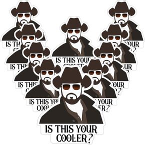 10pcs is This Your Cooler Yellowstone Stickers and Decals, Waterproof Vinyl Sticker for Car Bumper Water Bottle Skateboard, Send Rip You Need A Ride to The Train Station