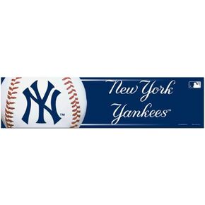 شريط ممتص للصدمات من WinCraft MLB New York Yankees 13280213، 3 × 12 بوصة، أسود