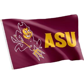 Desert Cactus Arizona State University Flag Sun Devils ASU Flags Banners 100% Polyester Indoor Outdoor 3x5 (Style B)