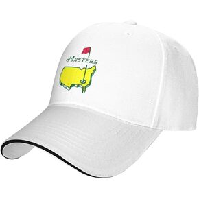 قبعة بيسبول للجولف من Masters Tournament قابلة للتعديل بإبزيم سحري بتصميم كاجوال قبعة بيسبول ساندويتش للرجال والنساء أغطية الرأس
