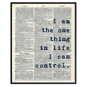 Inspirational Quote Wall Art Decor Poster -8x10 Motivational Home Decoration for Bedroom, Office Gift, Broadway Musical Play Lyrics, Entrepreneur - Unframed