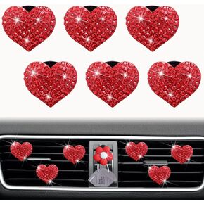 Bling Pink Lip Air Vent Clips, 4 Pcs Lips Car Air Fresheners Vents Clips Car Diffuser Diamond Car Interior Decor Charm Car Decoration Cute Car Accessories for Women + Cute Butterfly Mask Hook in Saudi Arabia
