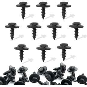 10Pcs Hex Head Screw Bumper Cover Underfloor Coating Rear Trim Cover Underhood Shield 07147129160 Compatible with BMW E46 E60 E63 E66 E70 E71 E82 E83 E90