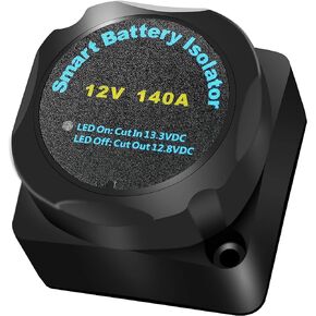 MaySpare 12V 140Amp Voltage Sensitive Relay VSR Double Battery Automatic Charging Relay Dual Smart Battery