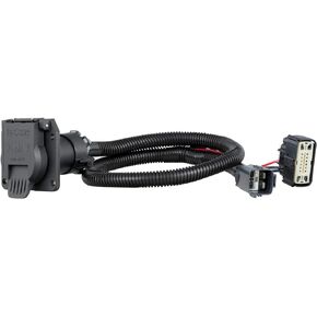 CURT 56326 Vehicle-Side Custom RV Blade 7-Pin Trailer Wiring Harness, Fits Select Chevrolet Blazer, Cadillac XT5, XT6, GMC Acadia , black