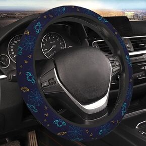 Pink Steering Wheel Cover for Women, Leopard Pattern Steering Wheel Cover Protector Non Slip Breathable Universal 15 Inch Cute Car Accessories