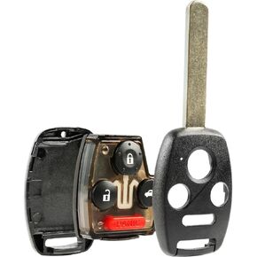 Key Fob Keyless Entry Remote Shell Case & Pad fits Honda Accord Civic CR-V CR-Z Fit Insight Odyssey (MLBHLIK-1T, N5F-S0084A)
