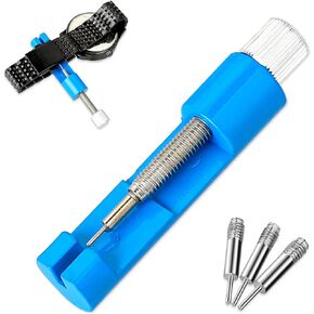 Watch Link Removal Kit, Watch Band Remover Tool Watch Spring Bar Tool Chain Link Pin Remover with 3PCS Replacement Pins for Adjust Watch Bracelet Sizing Watch Strap Adjustment and Watch Repair