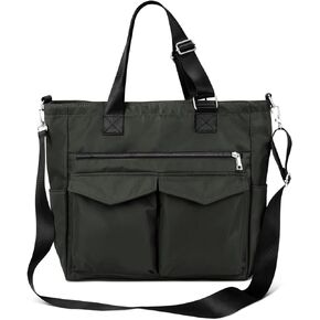 حقيبة يد Iioscre للنساء والرجال، حقيبة حمل من النايلون مقاومة للماء مع حزام قابل للتعديل، حقيبة كمبيوتر محمول حول الجسم مع أكمام بعجلات in Kuwait