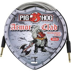 Pig Hog Armor Clad 1/4" Instrument Cable, Gold, 10 feet (PHAC10)